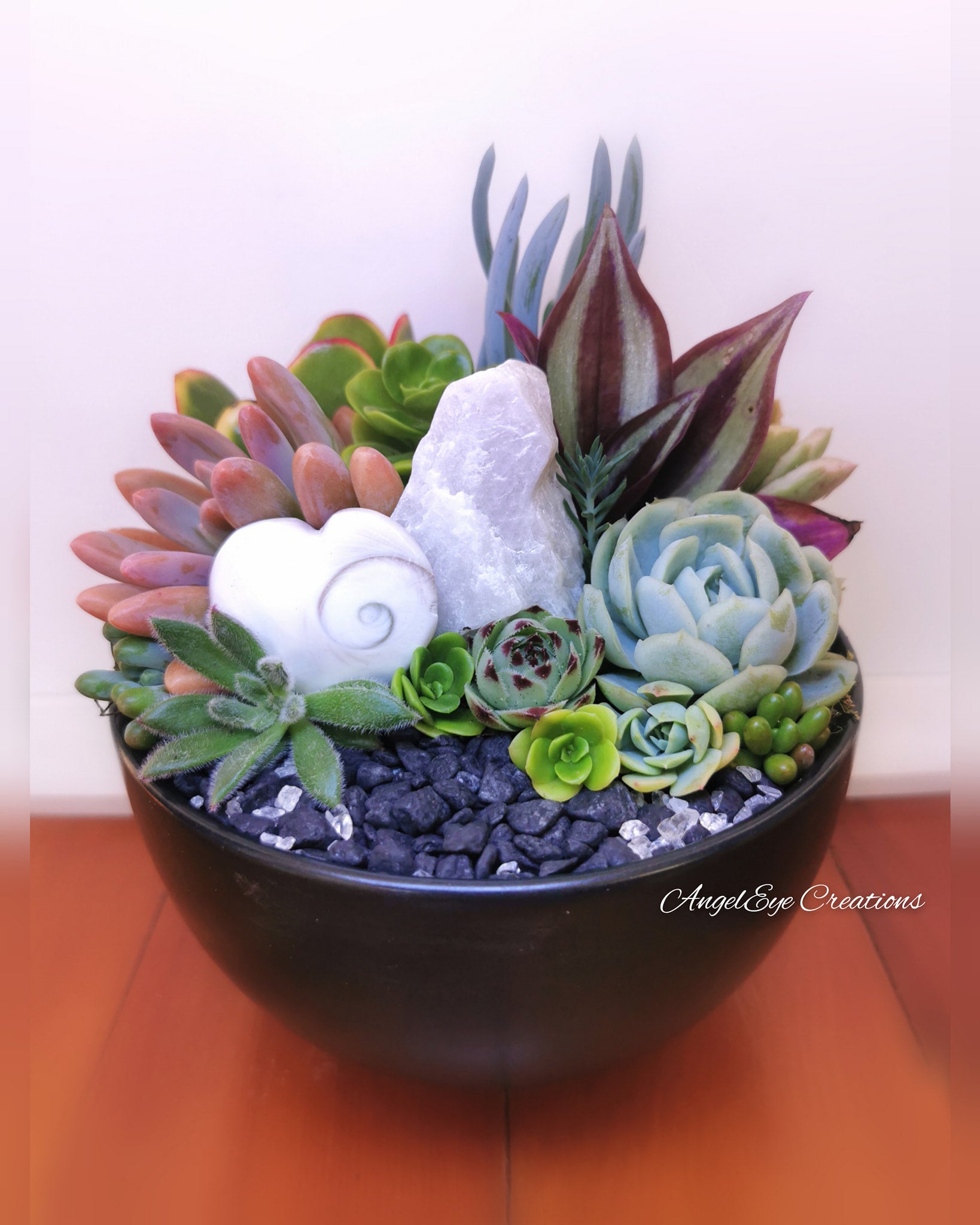 succulent crystal garden Succulent/Crystal Bowl Gardens