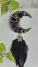 Load and play video in Gallery viewer, Black Hanging Crystal Moon
