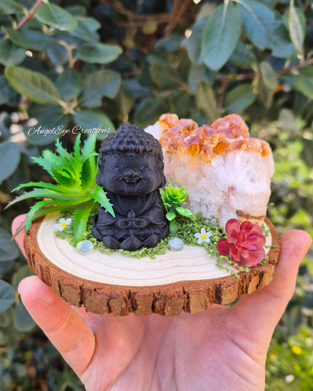 Buddha citrine garden