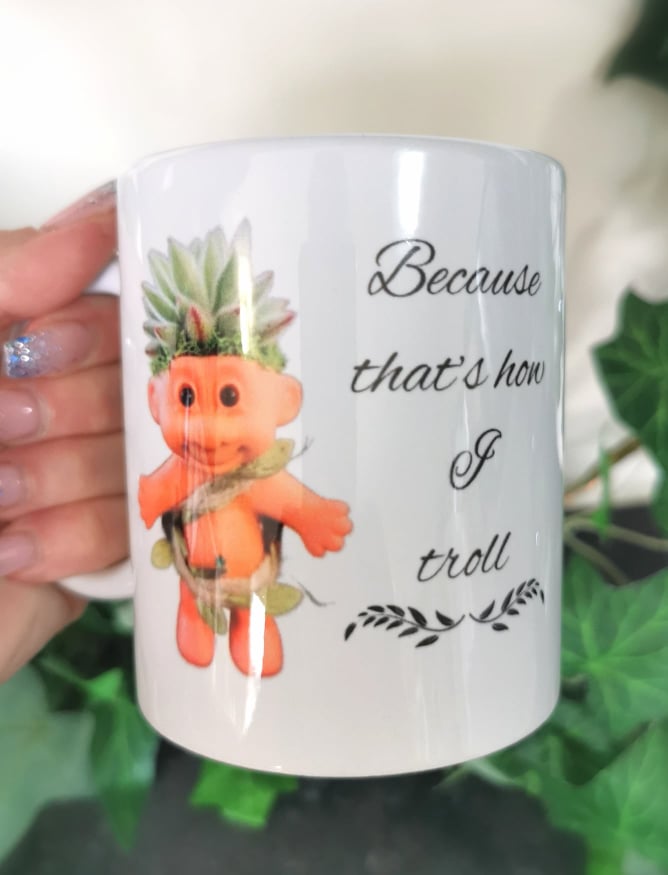 troll doll succulent planter AngelEye Mugs – AngelEye Creations